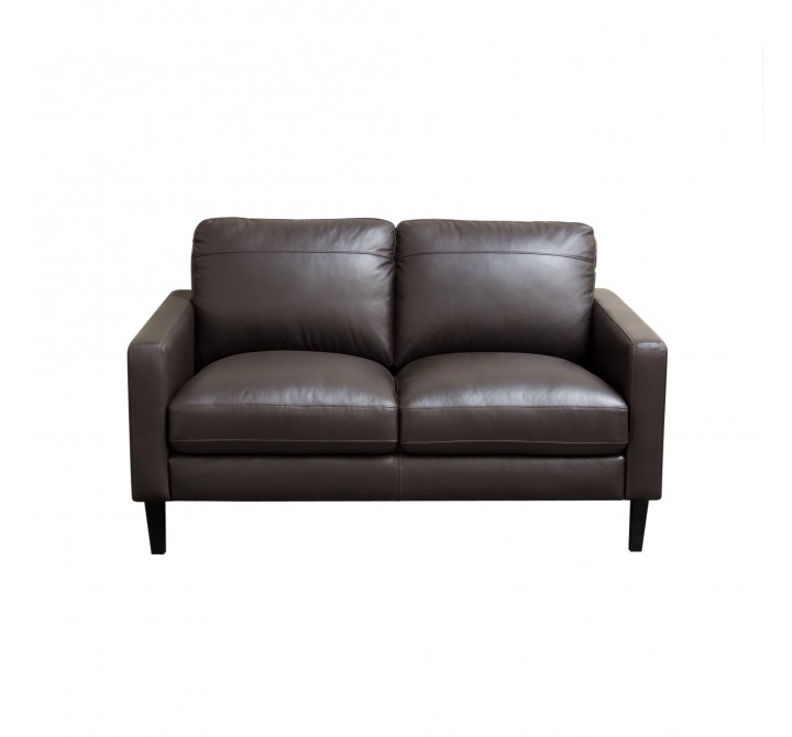 Diamond Sofa Omega Full Leather Loveseat - CHOCOLATE