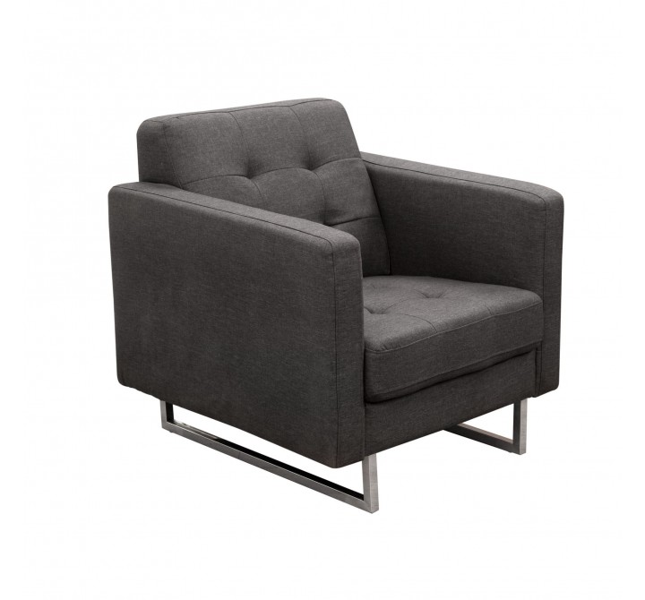 Diamond Sofa Opus Tufted Chair  - GREY