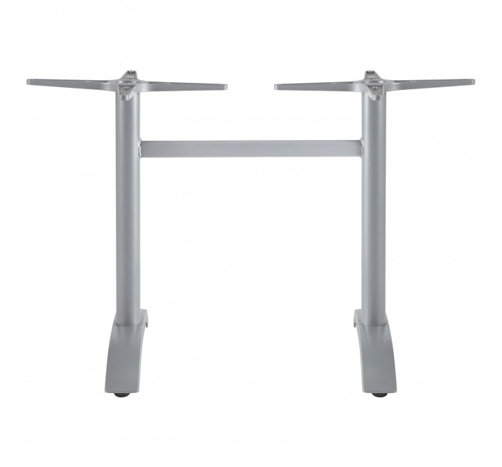 Palm 2 Aluminum Dining Base - Silver