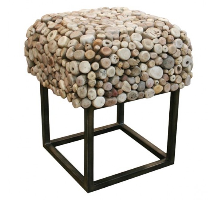 Bellini Modern Living Pebble Square End Table