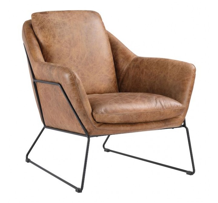 Moe's Home Collection Greer Club Chair - Cappuccino - Perspective