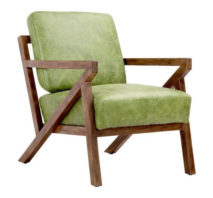Moe's Home Collection Drexel Arm Chair - Green - Perspective