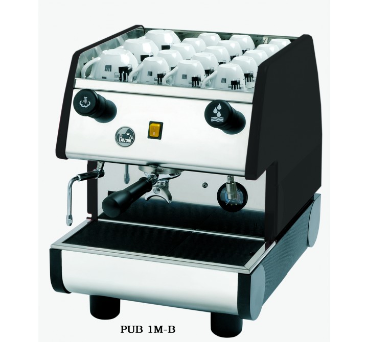 PUB 1 Group Commercial Espresso/Cappuccino Machine In Black