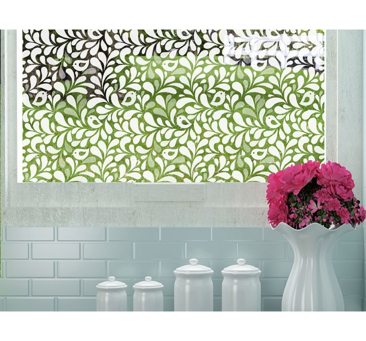 Odhams Press Retro Peeps Decorative Window Film - Optically Clear