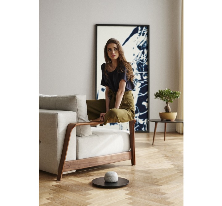 Ran D.E.L. Sofa With Walnut Arms/Legs - Lifestyle