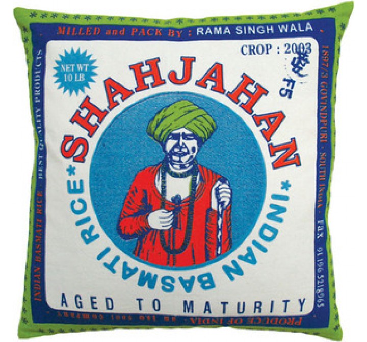 Koko Company Rice 20" x 20" Pillow with Shajahan Print