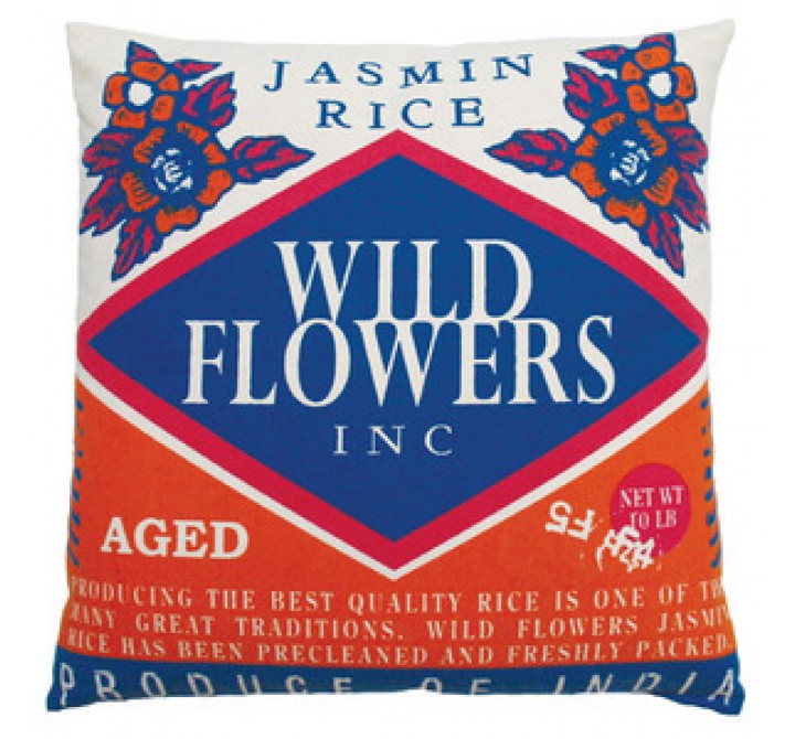 Koko Company Rice 20" x 20" Pillow with Wild Flower Print