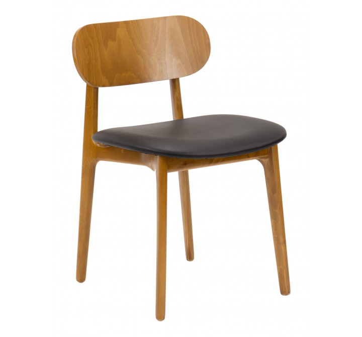 European Beechwood Wood Dining Chair - Front