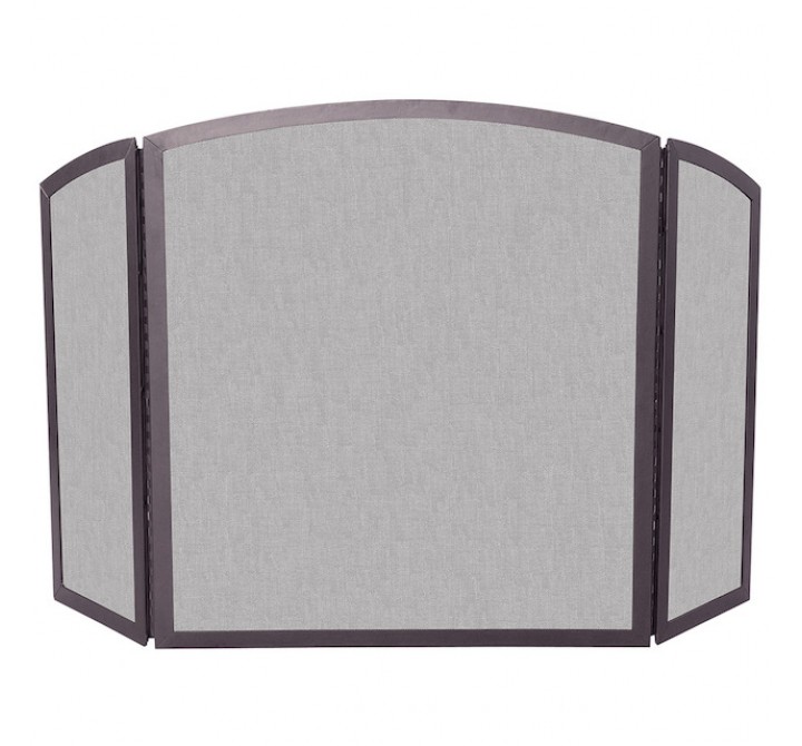 Mr. Bar-B-Q UniFlame® 3 Fold Bronze Finish Wrought Iron Screen with Continuous Arch