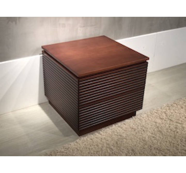 Furnitech Signature Collection Samba End Table in Autumn Cherry with a Cognac Finish 