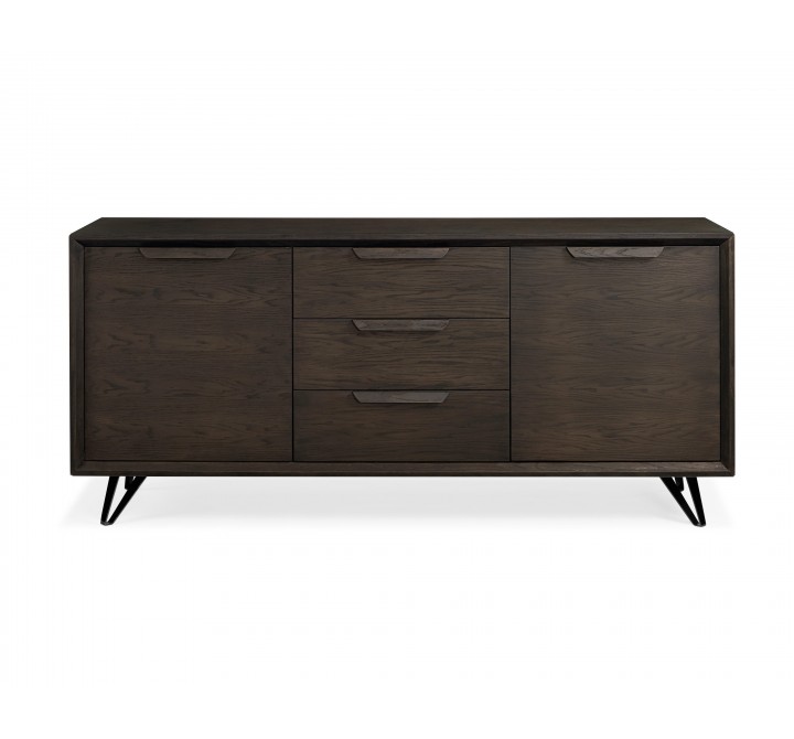 Tala Buffet Oak Veneer With 2 Doors And 3 Drawers - Front