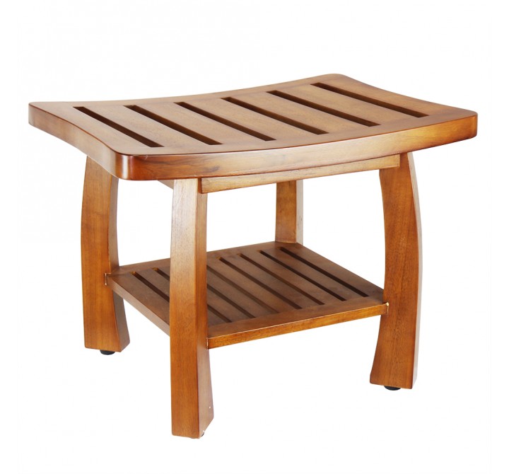 Oceanstar Solid Wood Spa Bench