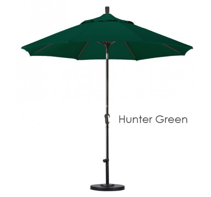 California Umbrella 9' Aluminum Market Umbrella Auto Tilt Bronze - Pacifica