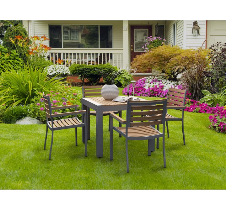 Seville 5-Pieces Square Dining Set