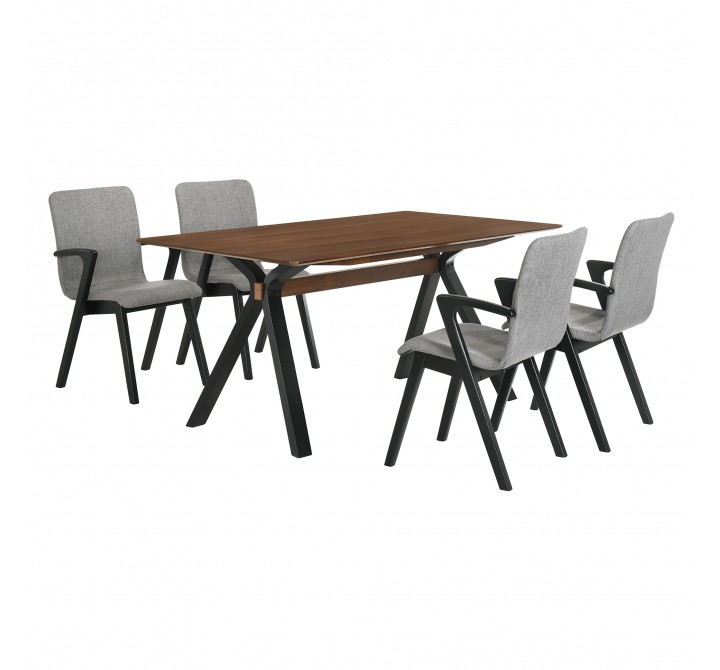 Laredo Varde 5 Piece Black Dining Set