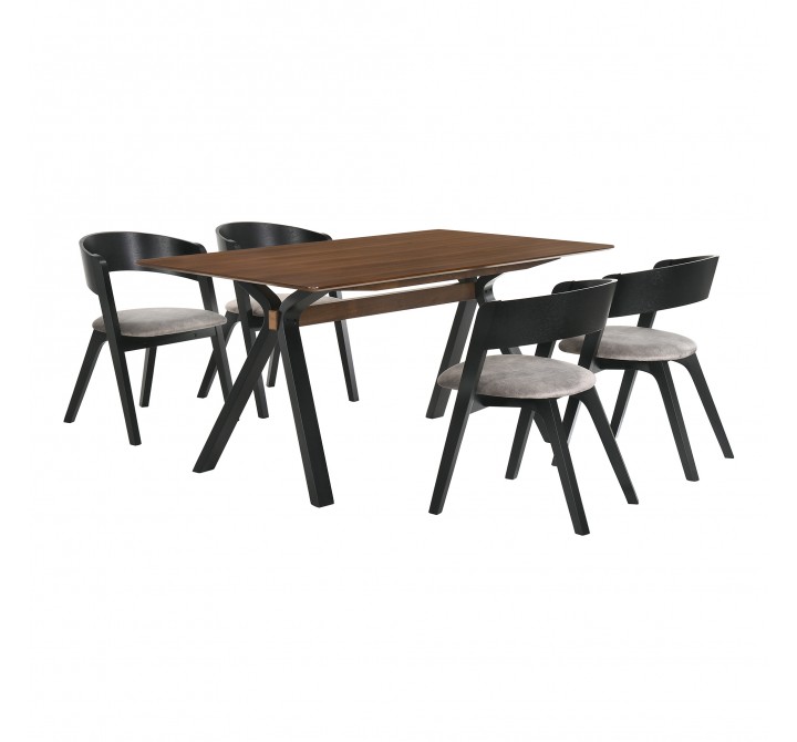 Laredo Jackie 5 Piece Black Dining Set