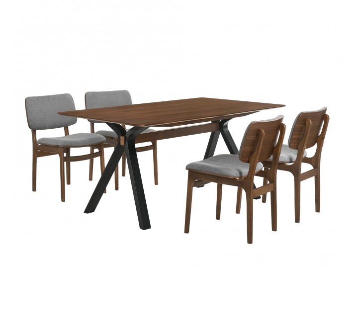 Laredo Lima 5 Piece Black Dining Set