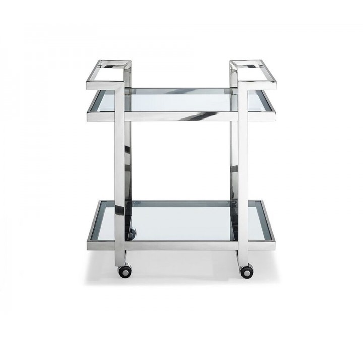 Vegas Side Table/Bar Cart - Front View