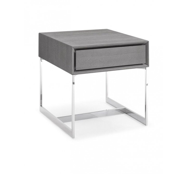 Skylar Side Table - Gray Oak Veneer 