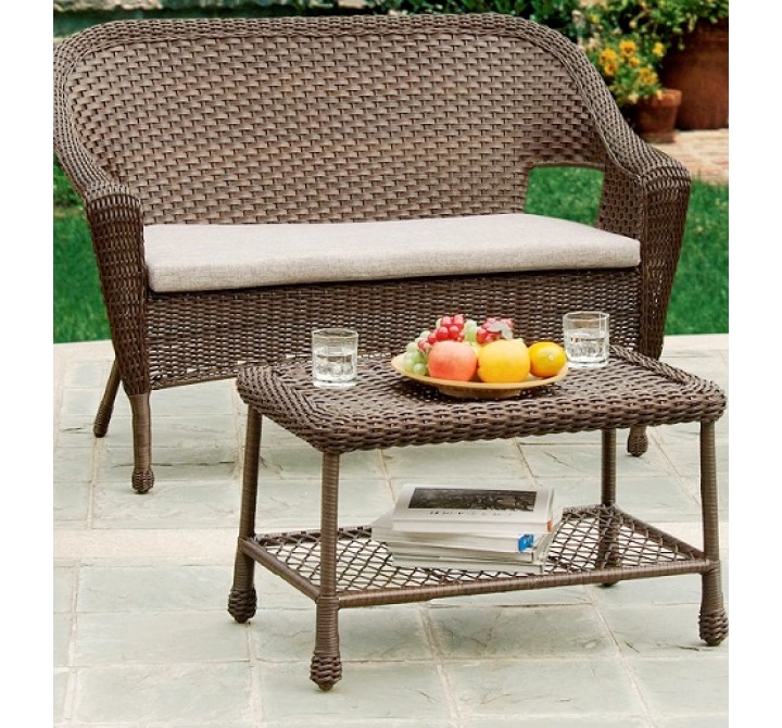 W Unlimited Earth Collection - Love Seat with Cushion