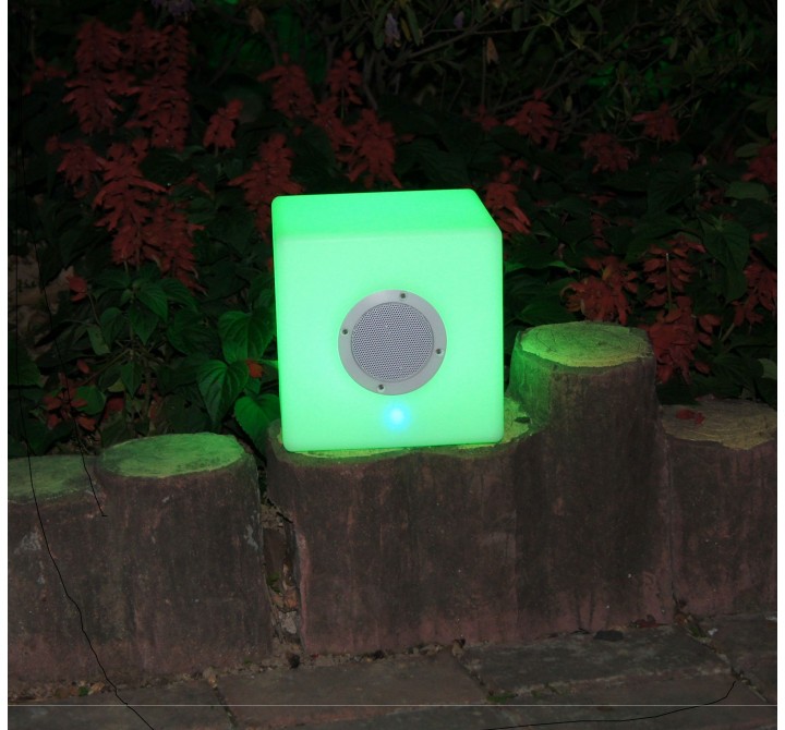 Bellini Home and Gardens 16" LED Cube with BT Speaker