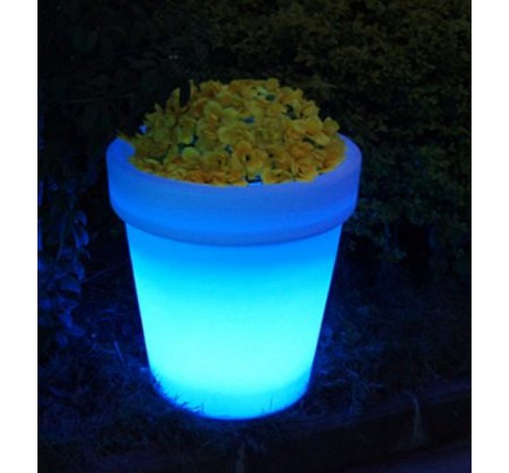 24" LED Flower Pot - Blue
