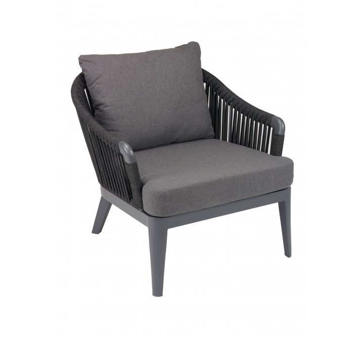 Vero Beach Lounge Armchair - front - Black Cushion