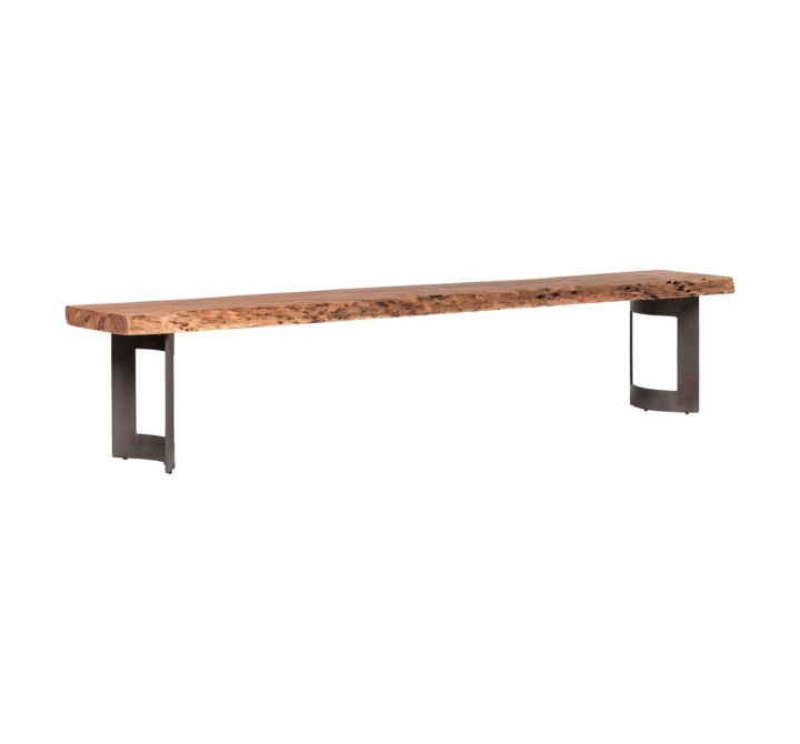 Moe's Home Collection Bent Extra Small Bench - Smoked - Perspective