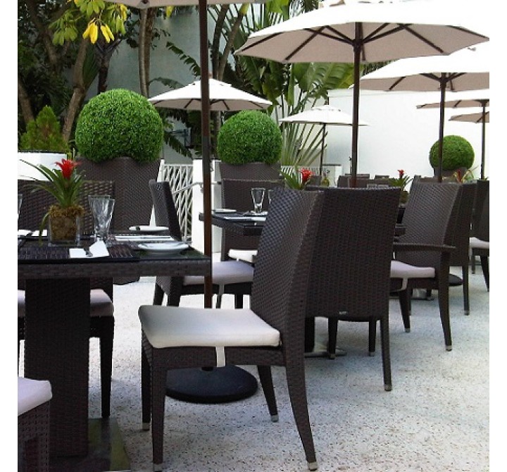 Infinita VENICE Viro Wicker Stacking Patio Dining Chair w/o Armrests