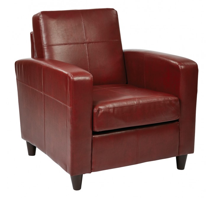 Venus Club Chair - Crimson Red