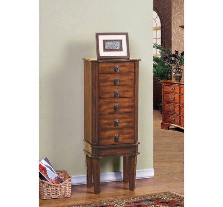 W-Unlimited Bedford Jewelry Armoire with Coffee Lining- Lifestyle