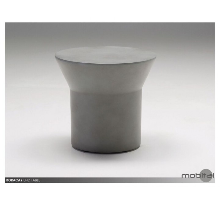 Boracay End Table Grey Epoxy Surface