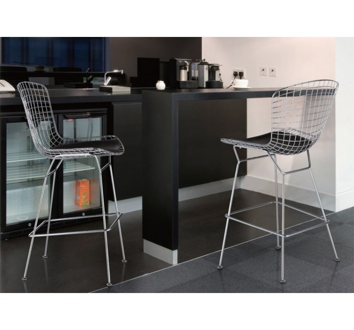 The Who High Stool Polished With Chrome Wire Frame
