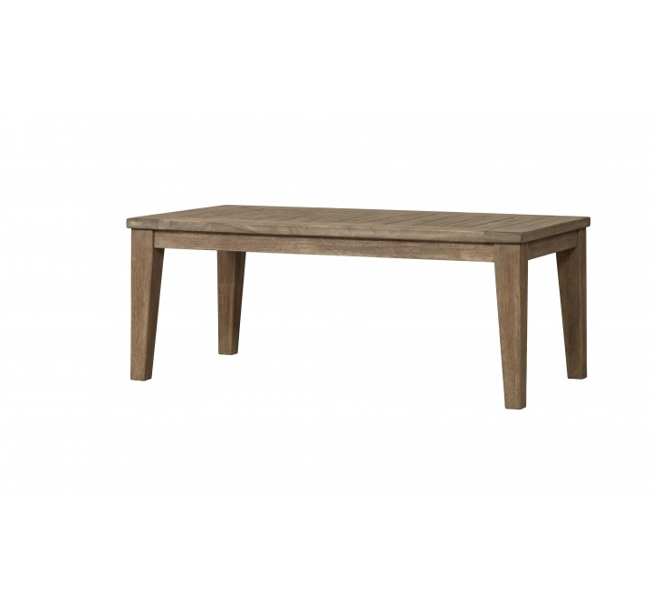 Wildwood 45" Rectangular Teak Cocktail Table - Angled
