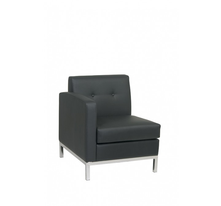 Wall Street Corner Chair - Black