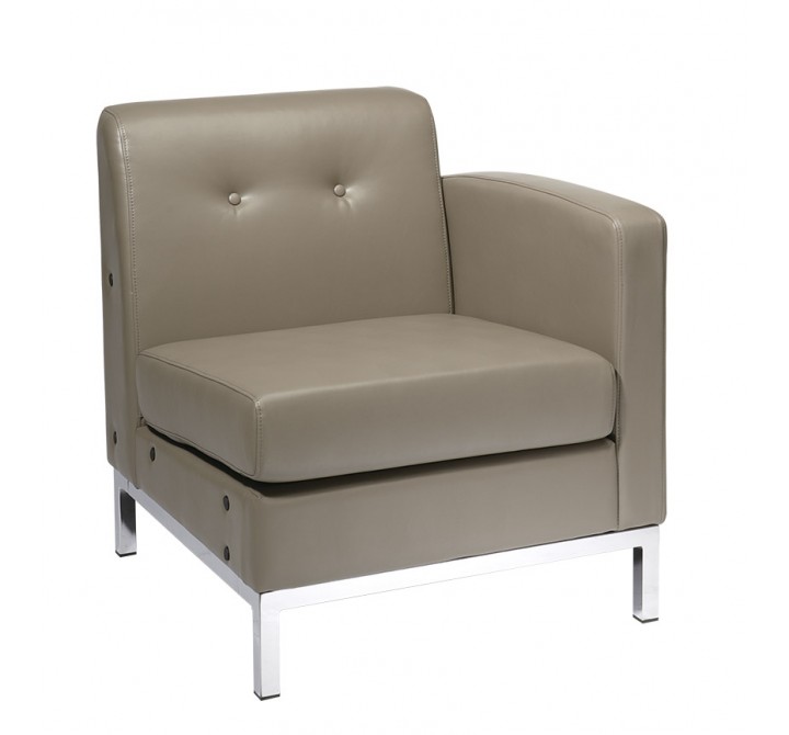 Wall Street Arm Chair RAF - Brown