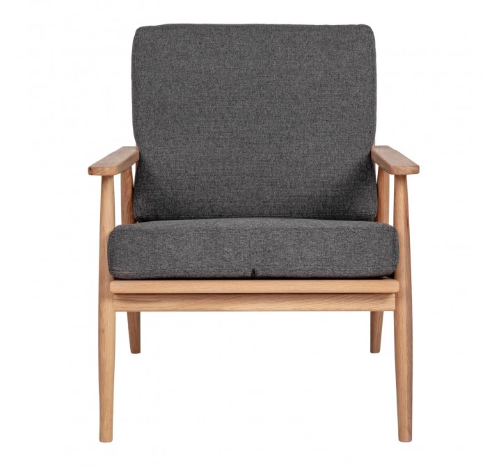 Harper Lounge Chair Anthracite - Front