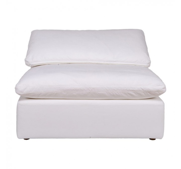 Moe's Home Collection Clay Armless Chair - Cream White