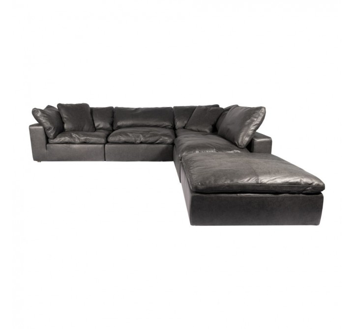 Moe's Home Collection Clay Dream Modular Sectional Sofa Nubuck Leather