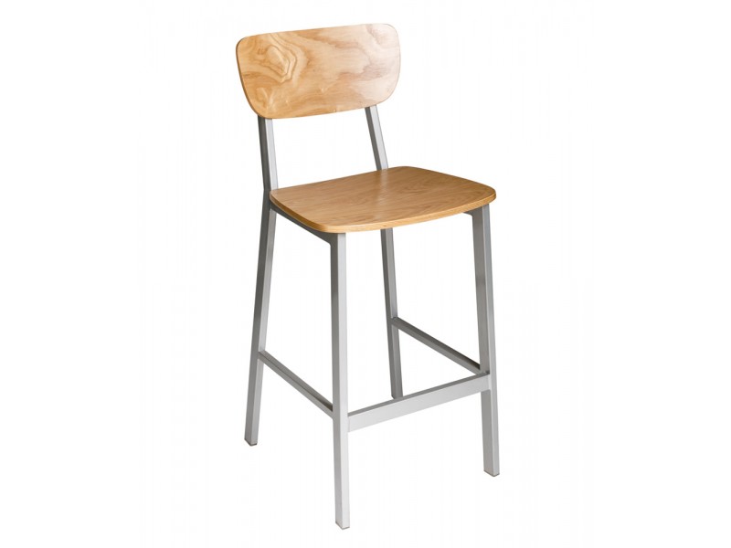 Hamilton Barstool With Steel Wire Frame - Sand Black Finish