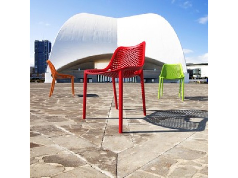 Outdoor Dining Chair - Red