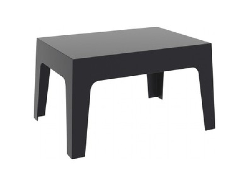 Box Resin Outdoor Center Table - Black