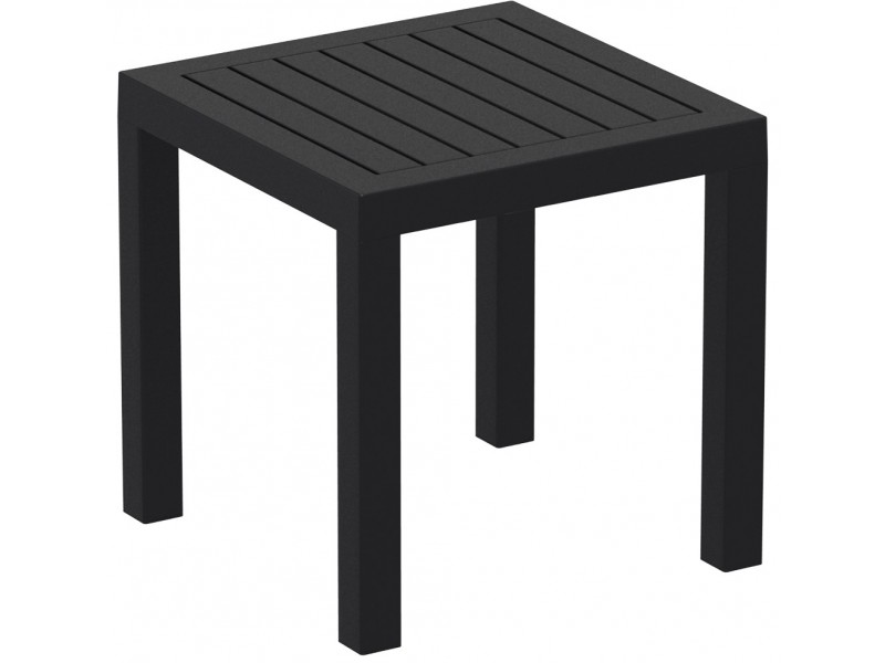 Ocean Square Resin Side Table - Black
