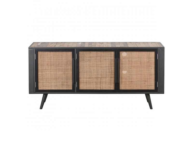 Nova Solo Nordic Rattan TV Dresser - 3 Doors