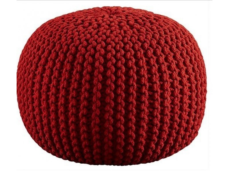 Aron Living Pouf Round Ottoman