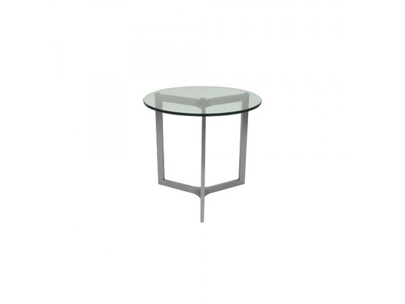 Allan Copley Designs Adrienne Round End Table W/ Lay-on Glass