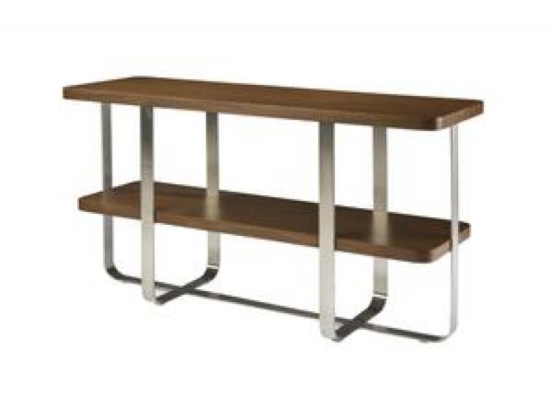 Allan Copley Designs Artesia Rectangle Console Table with Walnut Stain Top