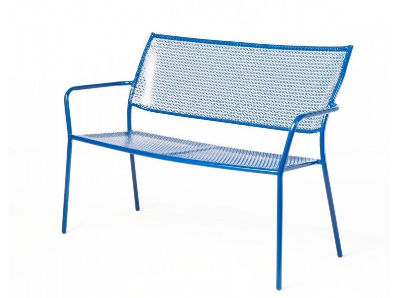 Alfresco Home Martini Garden Bench - Etta Blue Finish