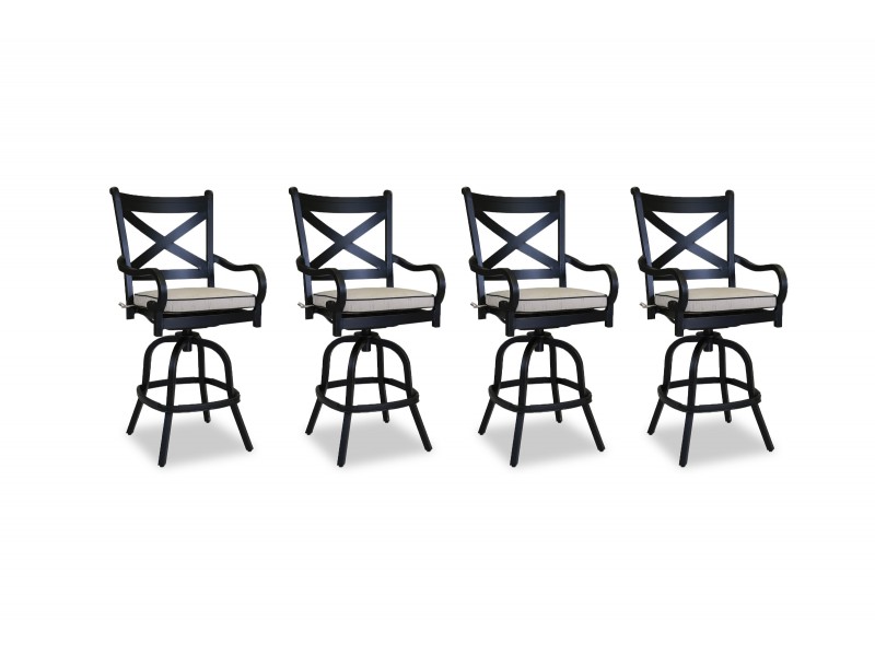 Monterey Barstool With Cushions - Front (set of 4)