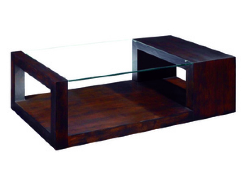 Allan Copley Designs Dado Rectangular Glass Top Cocktail Table